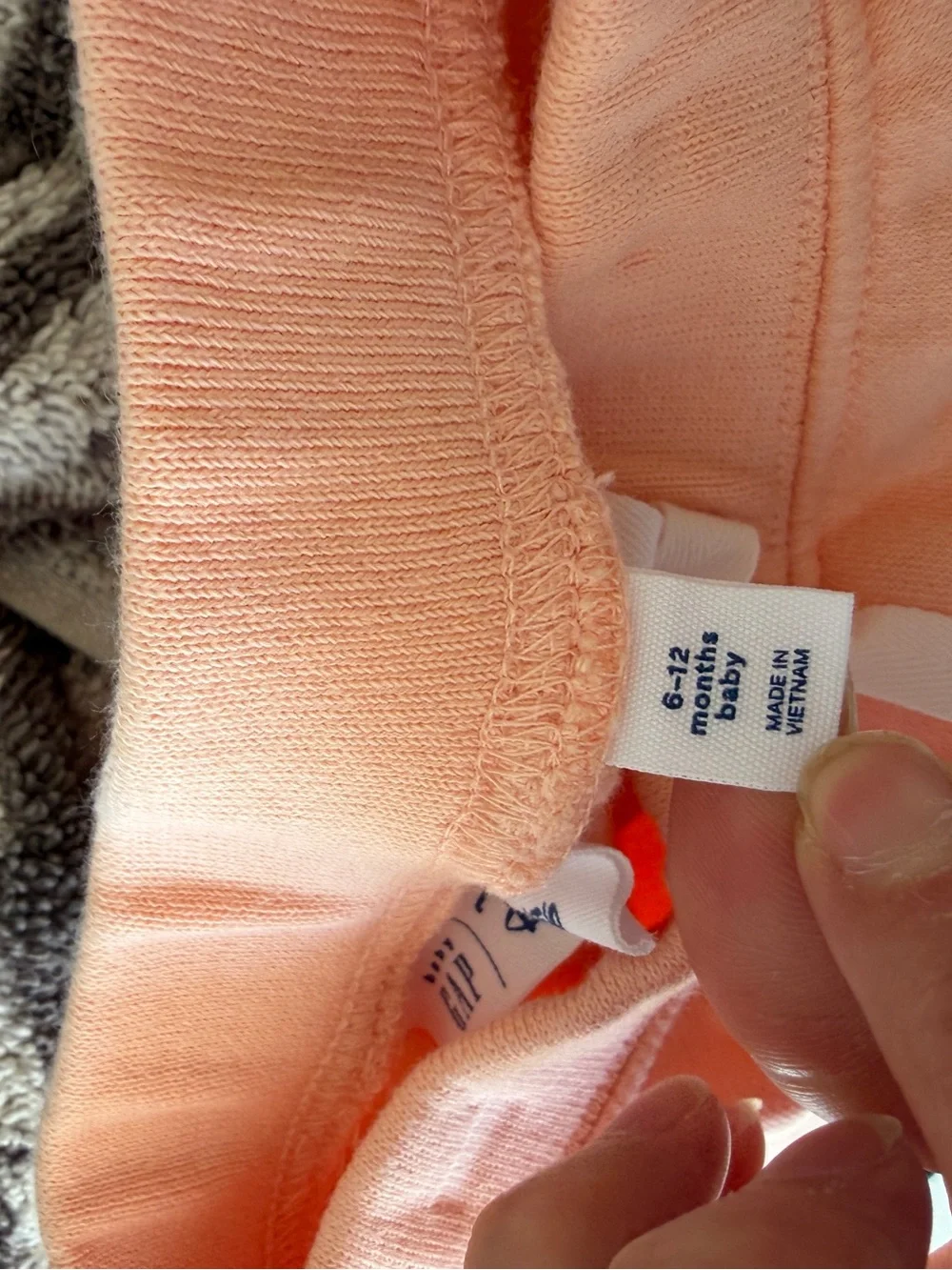 Baby Gap x Disney Minnie Mouse Hoodie & Jogger Tracksuit Set Peach 6-12 Months